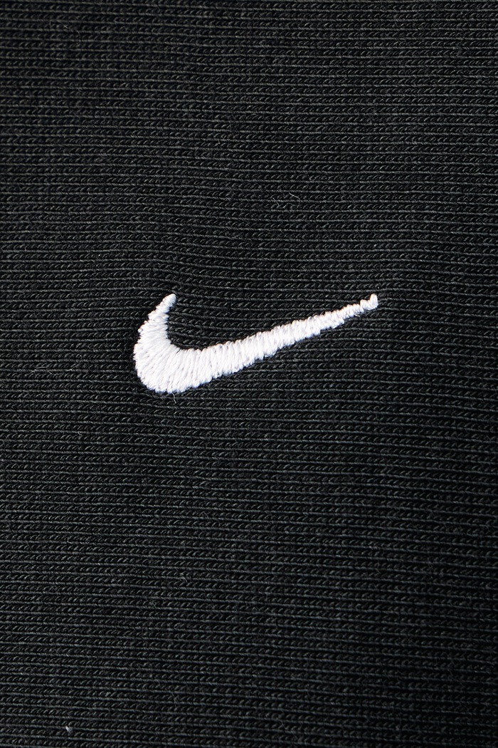 Bluza z kapturem męska z bawełną Solo Swoosh Nike Sportswear czarny HV1082.010