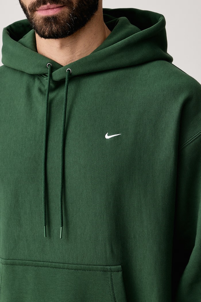 Nike Sportswear Bluza z kapturem męska z bawełną Solo Swoosh HV1082.323 zielony AW26