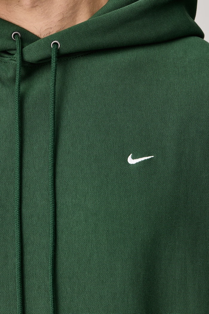 Odzież Nike Sportswear Bluza z kapturem męska z bawełną Solo Swoosh HV1082.323 zielony