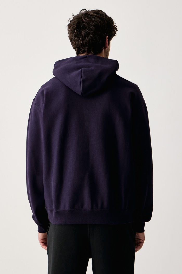 Одежда Nike Sportswear Кофта с капюшоном мужская хлопковая Solo Swoosh HV1082.525 фиолетовой