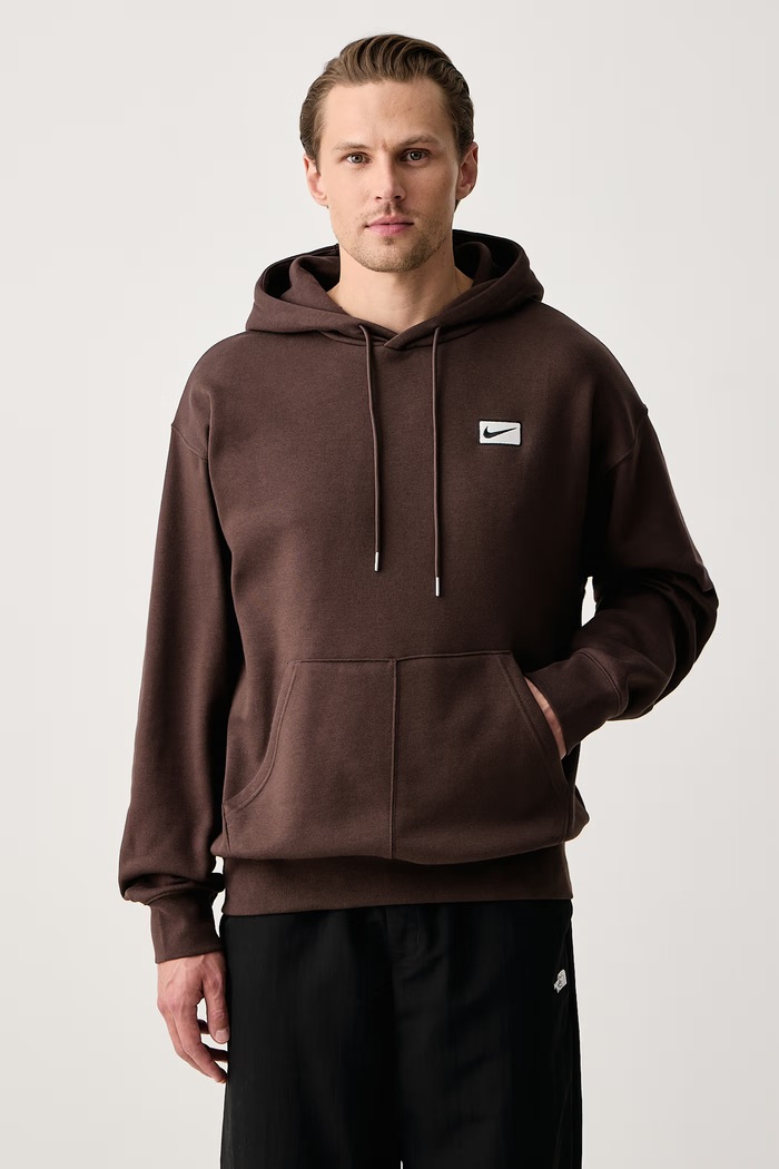 Nike Sportswear Bluza z kapturem męska z bawełną brązowy IV5626.237