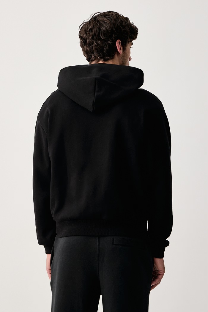 Odzież Nike Sportswear Bluza z kapturem męska z bawełną Solo Fleece IX1926.001 czarny