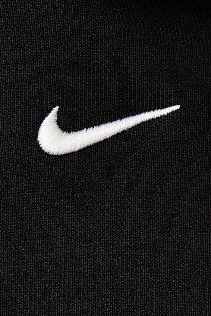 Bluza z kapturem męska z bawełną Solo Fleece Nike Sportswear czarny IX1926.001