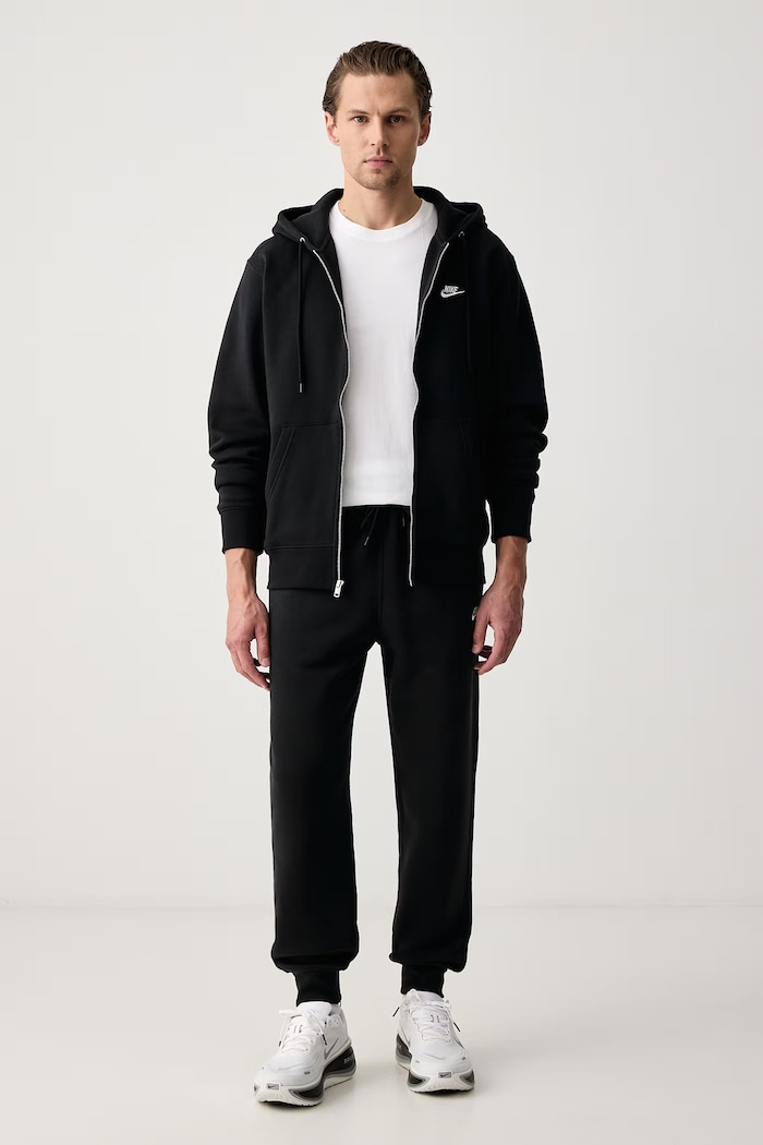 Nike Sportswear Mikina na zips s kapucňou dámska s bavlnou Club FN3861.010 čierna AW26