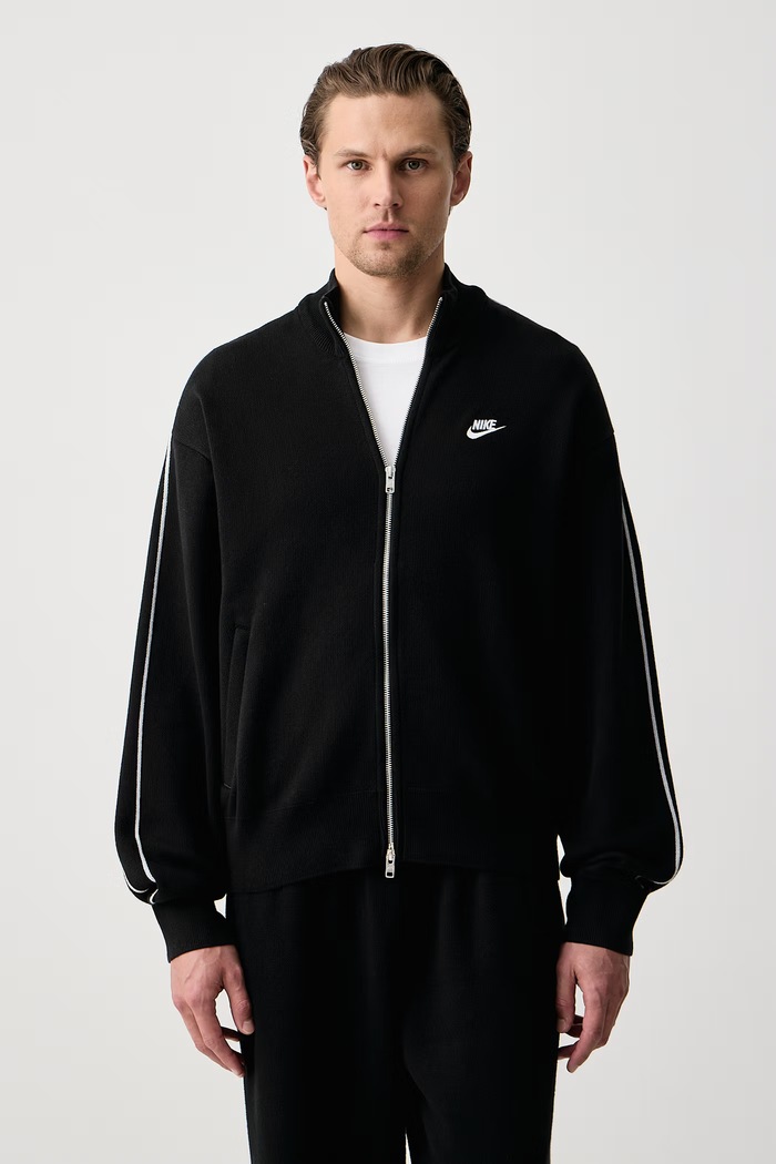Nike Sportswear Sweter rozpinany męski z bawełną Club czarny II1184.010