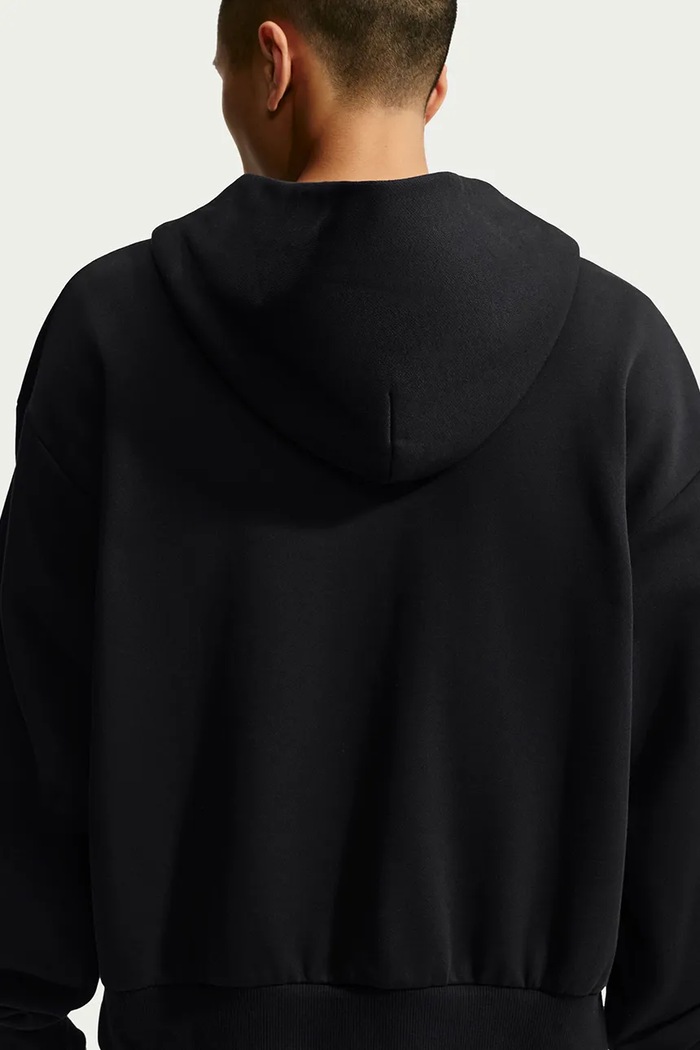 Odzież Nike Sportswear Bluza rozpinana z kapturem męska z bawełną Solo Fleece IX1928.001 czarny