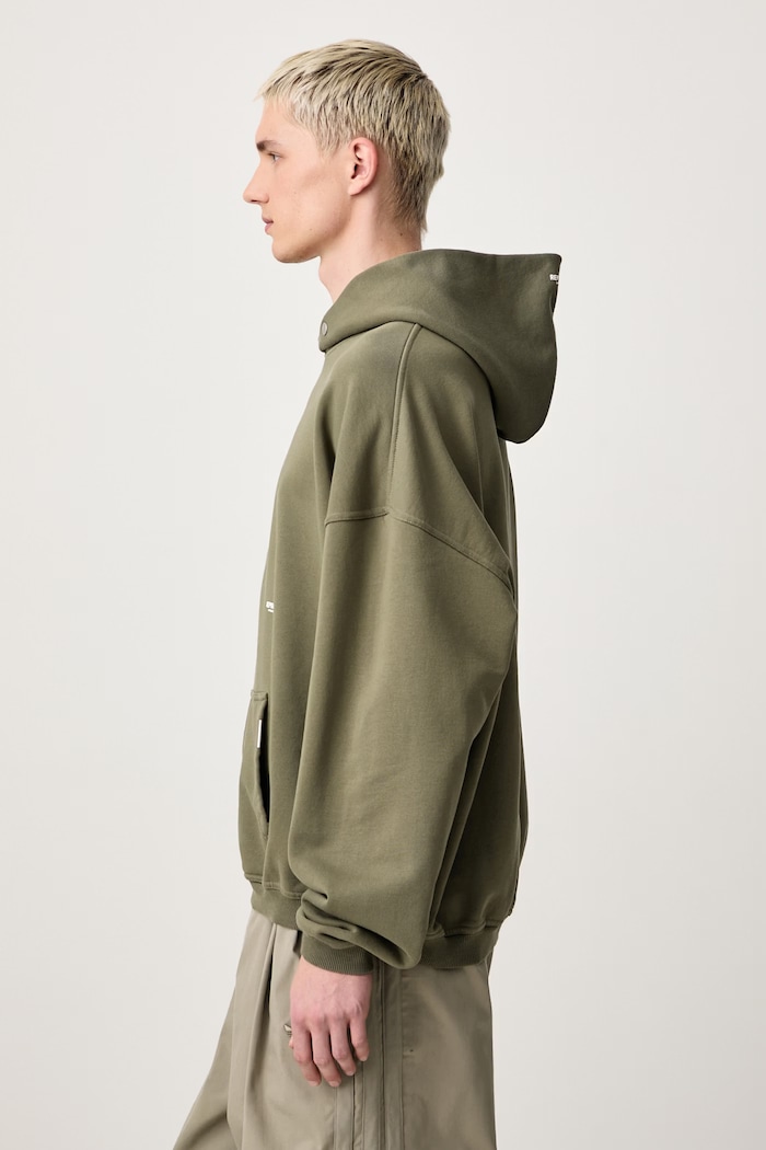 Bluza z kapturem bawełniana męska Represent OCM4128.36 zielony