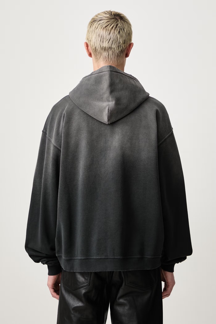 Odzież Represent Bluza rozpinana z kapturem bawełniana męska MLM101160.04 szary