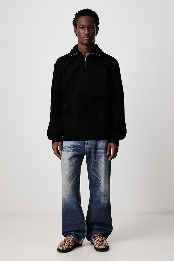 A.P.C. DANIEL półgolf wełniany męski WVAXU.H23505 granatowy AW26