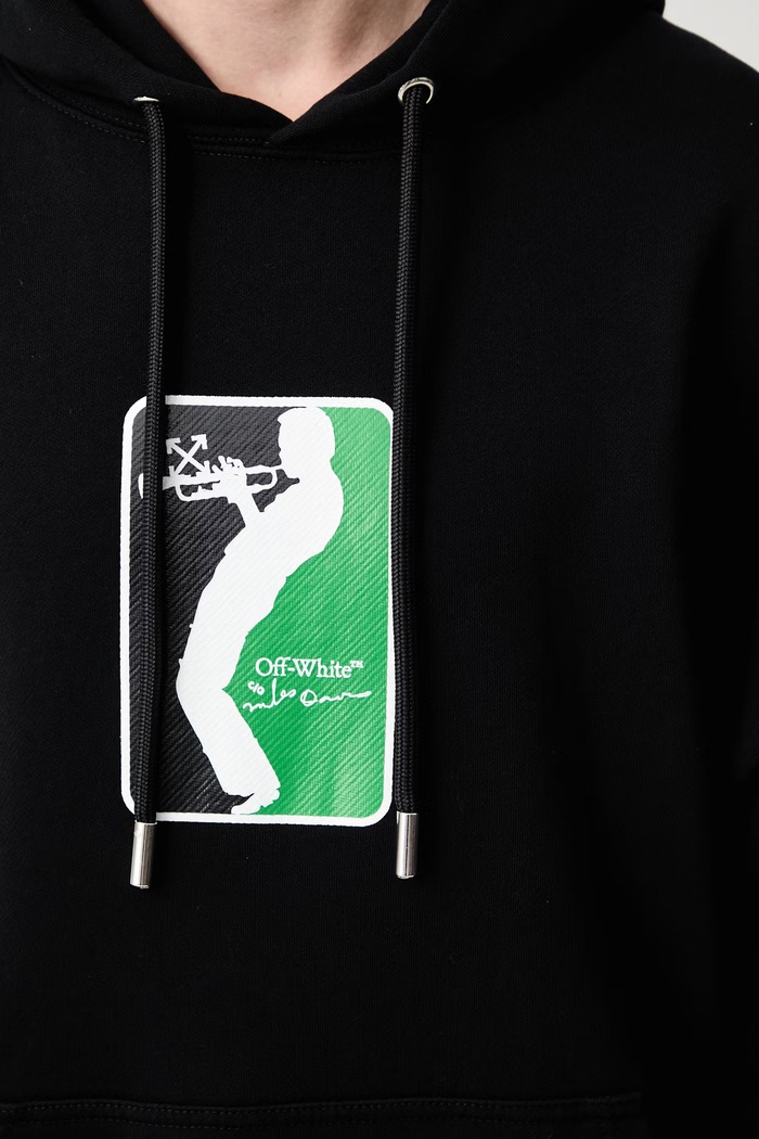Off-White League Skate кофта с капюшоном из хлопка для мужчин 44MBB085W26F004001