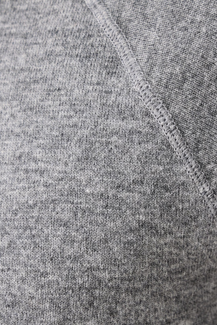 Bluza z kapturem męska z wełny merino MC2 Saint Barth szary WILB003