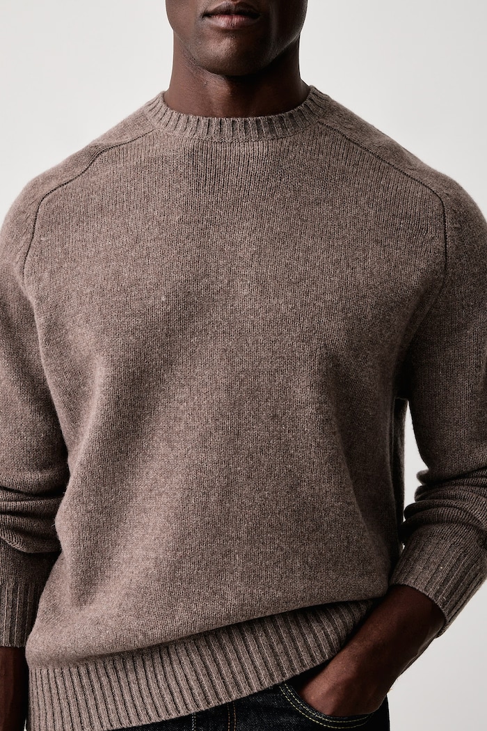 Sweter męski wełniany MC2 Saint Barth RAD0001 brązowy