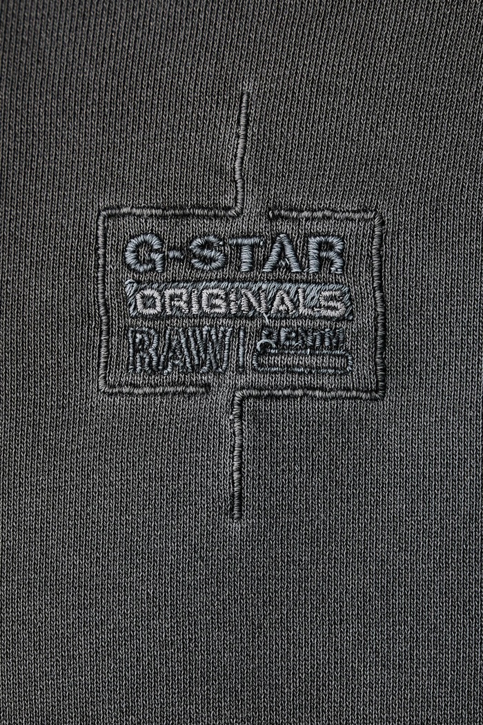 Bluza męska bawełniana Logo overdyed hooded G-Star szary D29066.E453