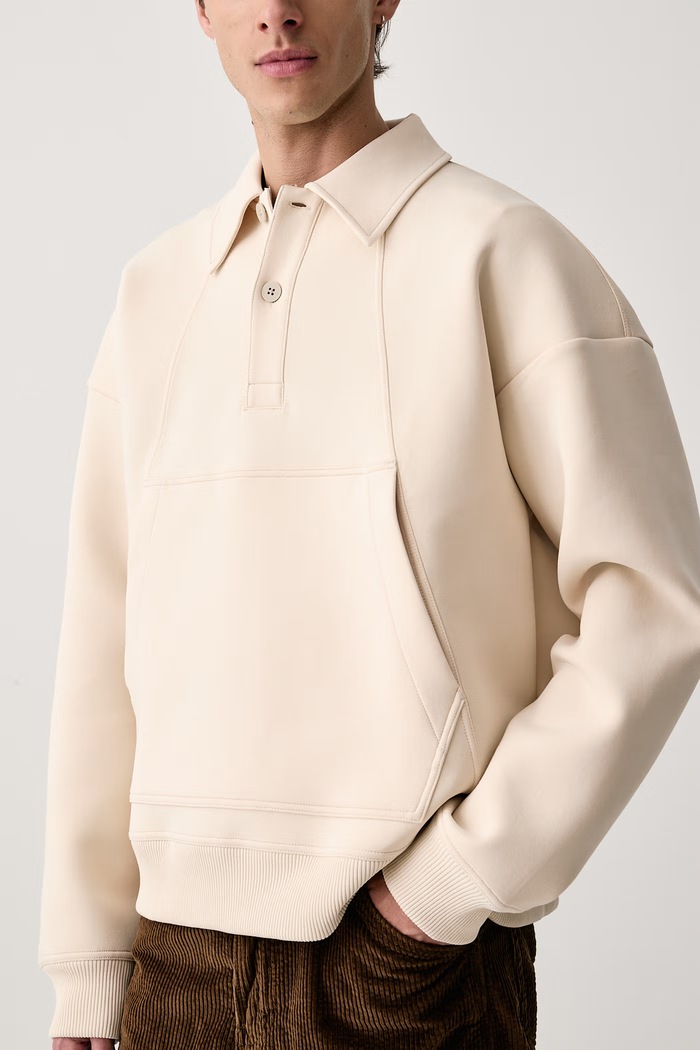 Bluza męska Scupa polo collar loose G-Star D27091.E309 beżowy