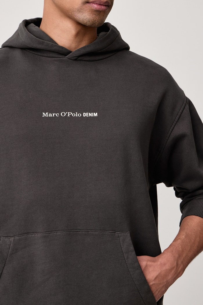 Bluza z kapturem męska bawełniana Marc O'Polo 5000007848 szary