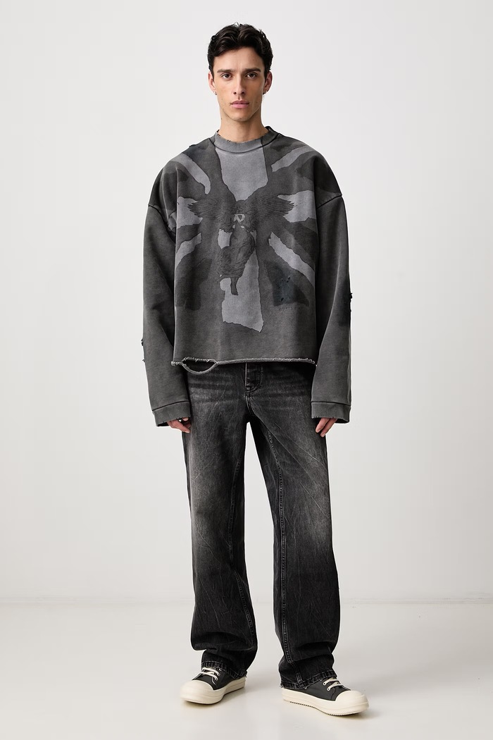 Represent Sweatshirt cotton Men's MLM101066 black AW26