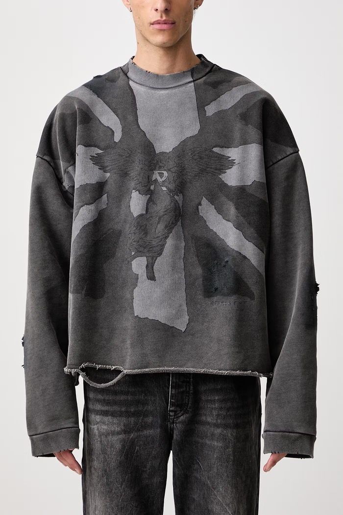 Sweatshirt cotton Men's Represent black MLM101066