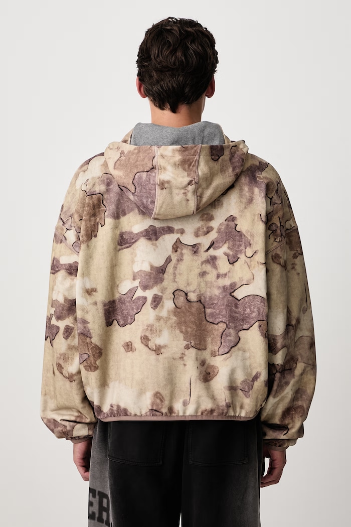 Odzież Represent Bluza z kapturem bawełniana męska MLM100997 beżowy