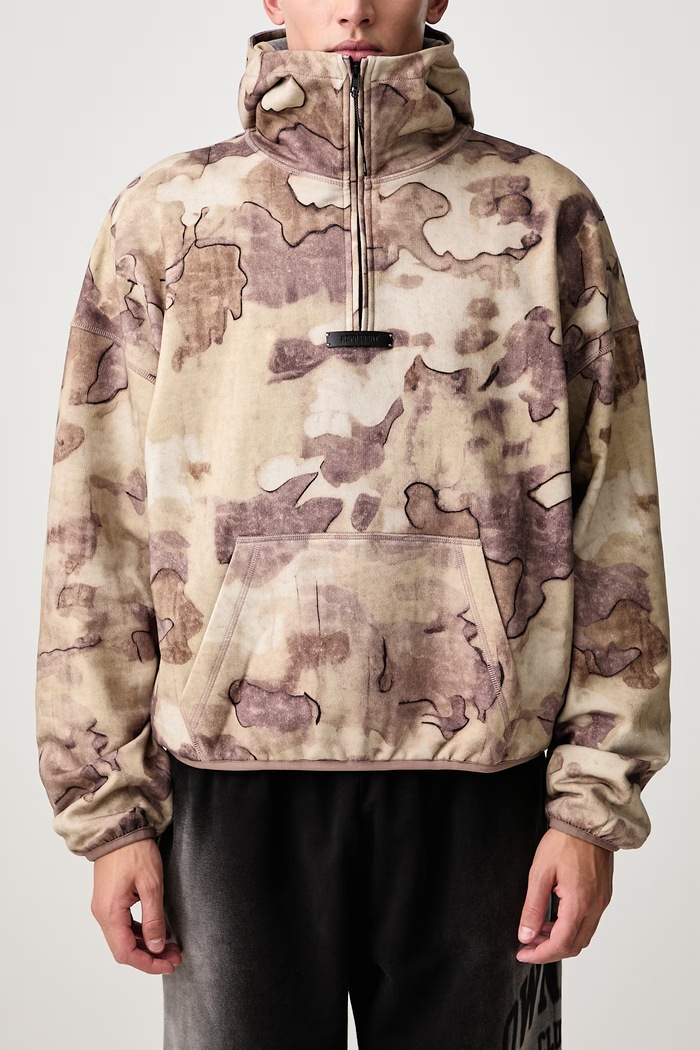 Bluza z kapturem bawełniana męska Represent beżowy MLM100997