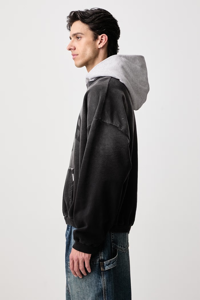 Bluza z kapturem bawełniana męska Represent OCM100104 czarny