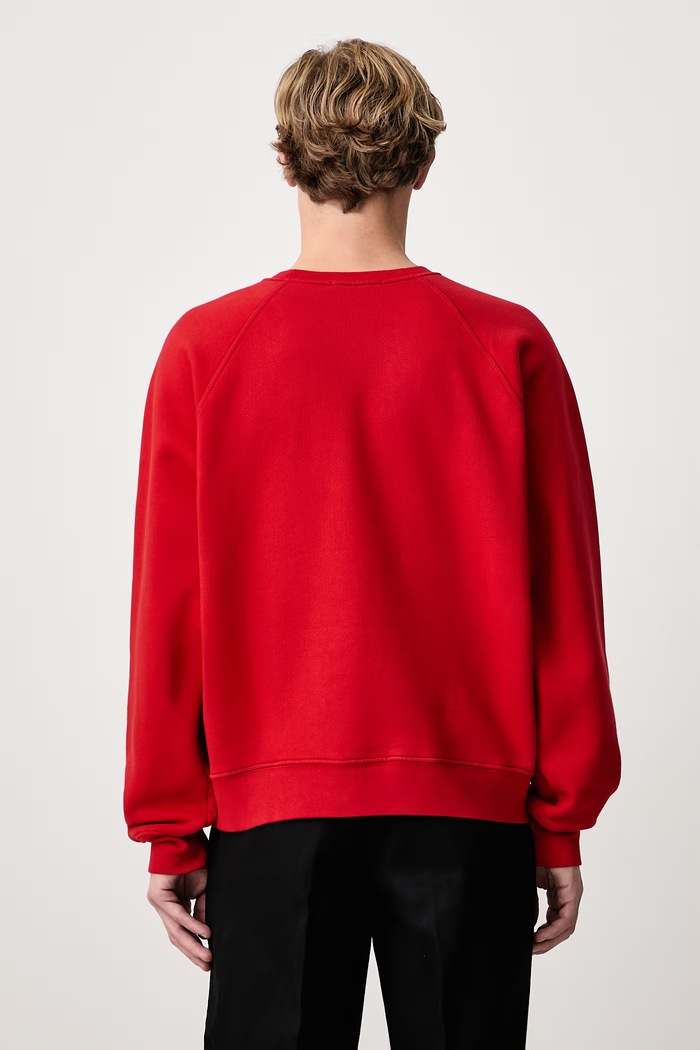 Одежда Willy Chavarria DIABLO RAGLAN STANDARD кофта из хлопка для мужчин MUJSW021.064N красный