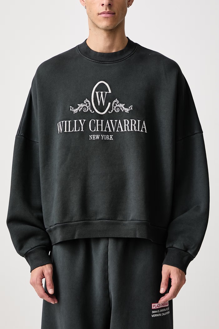 OS CHAVANTINO HOOLIGAN sweatshirt cotton Men's Willy Chavarria black MUJSW011.064N