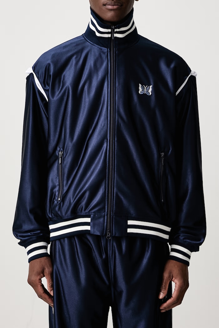 Bluza rozpinana męska Needles granatowy TY249