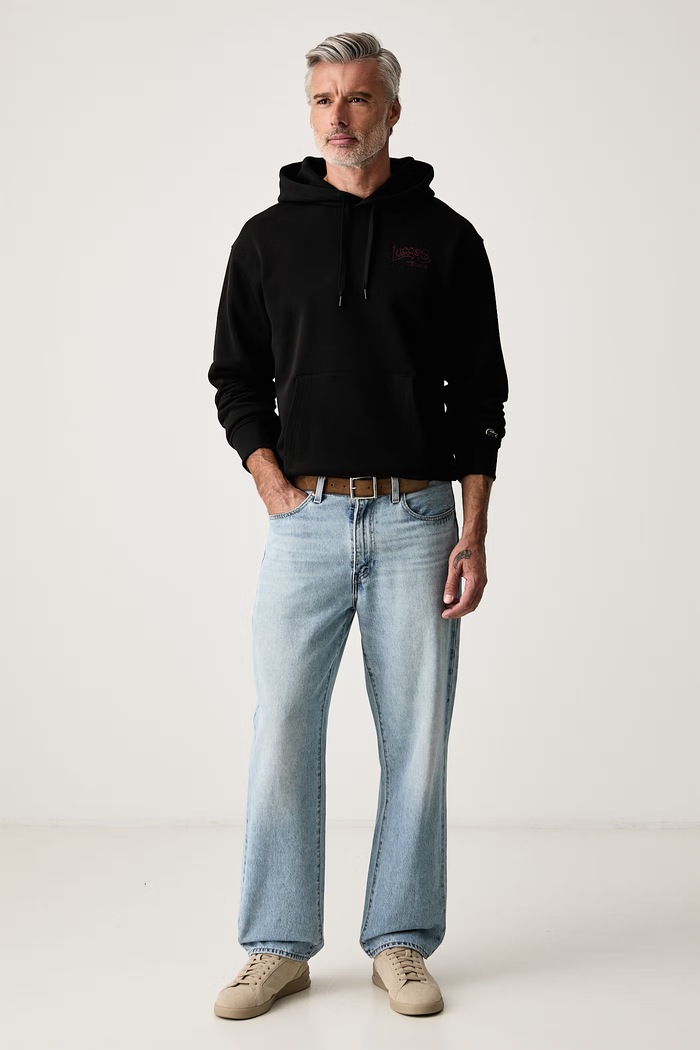 Lacoste Bluza z kapturem męska bawełniana SH9987 czarny AW26