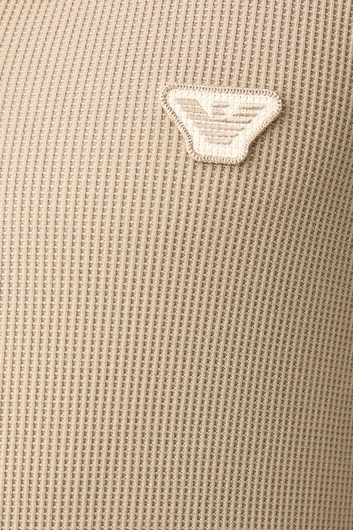 Bluza lounge męska z bawełną Emporio Armani Underwear EM005780.AF25051 beżowy