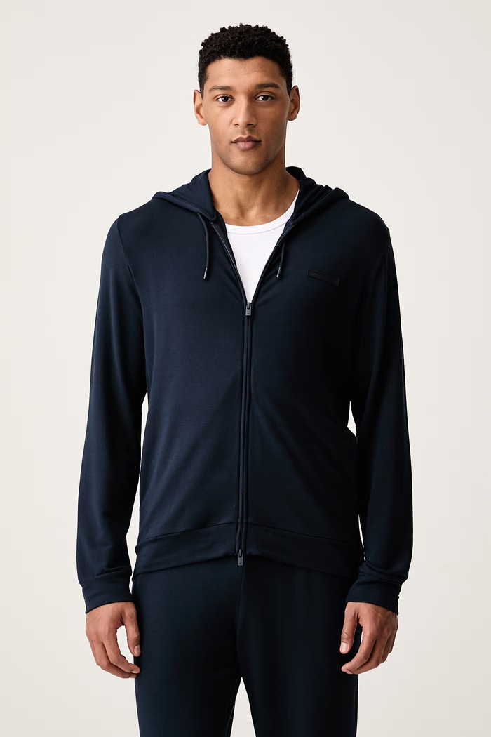 Emporio Armani Underwear Bluza lounge męska z modalem granatowy EM000653.AF25035