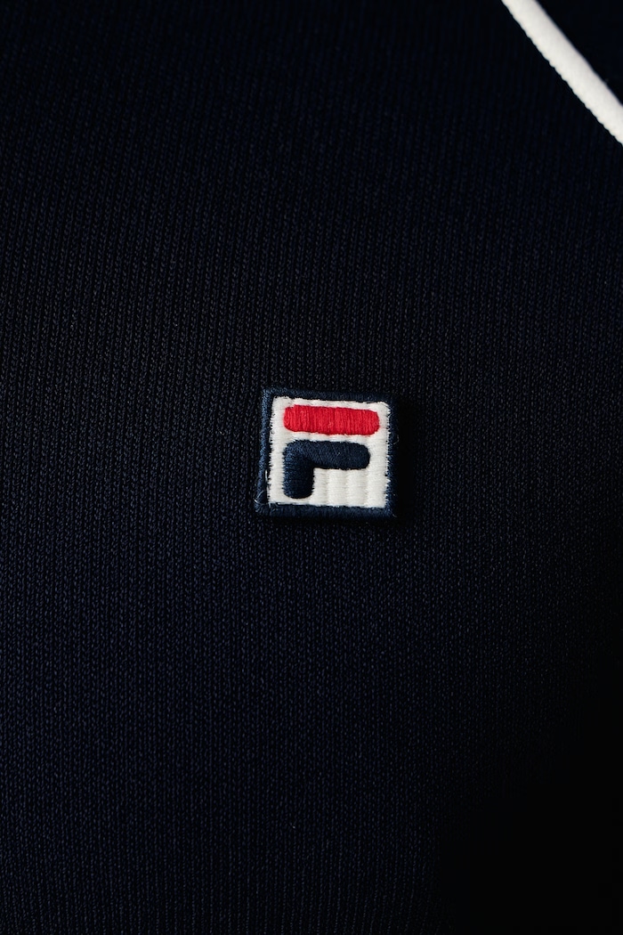 Sweter męski z wiskozą CORTINA Fila granatowy FAM1331