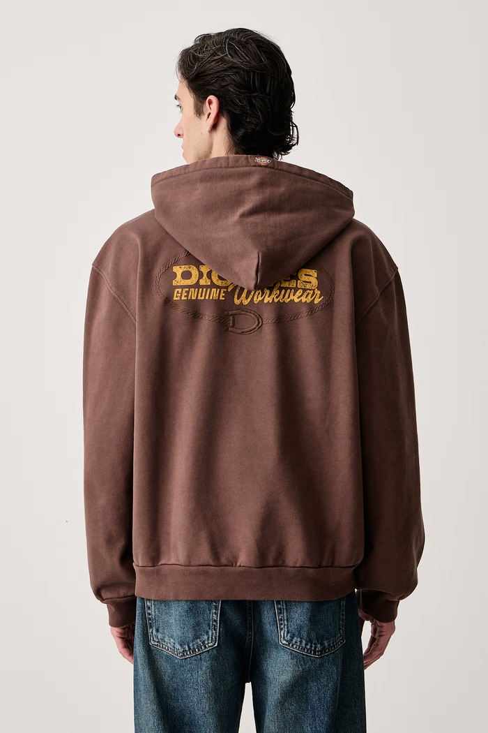 Dickies Bluza z kapturem męska z bawełną brązowy DK0A8CHX0TB1