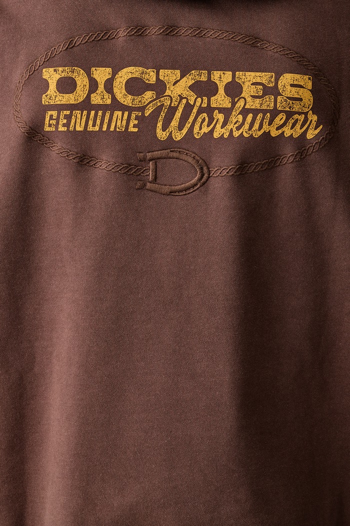 Bluza z kapturem męska z bawełną Dickies brązowy DK0A8CHX0TB1