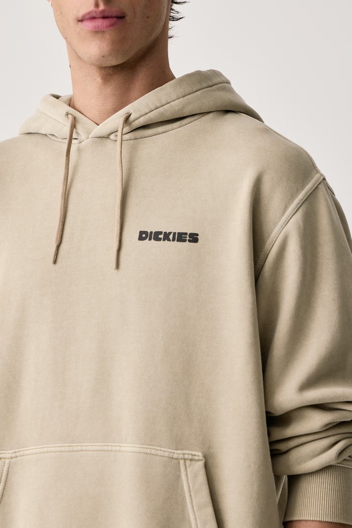 Bluza z kapturem męska z bawełną Dickies DK0A8CHWDS01 beżowy