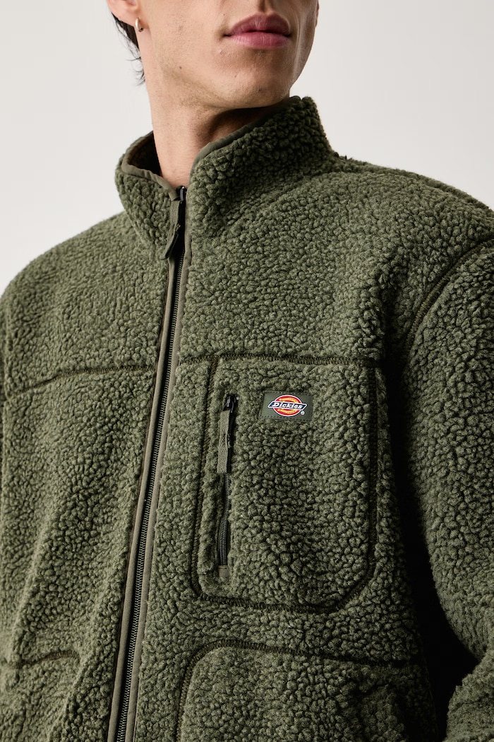 Bluza rozpinana męska polarowa Dickies DK0A4YEEL951 zielony