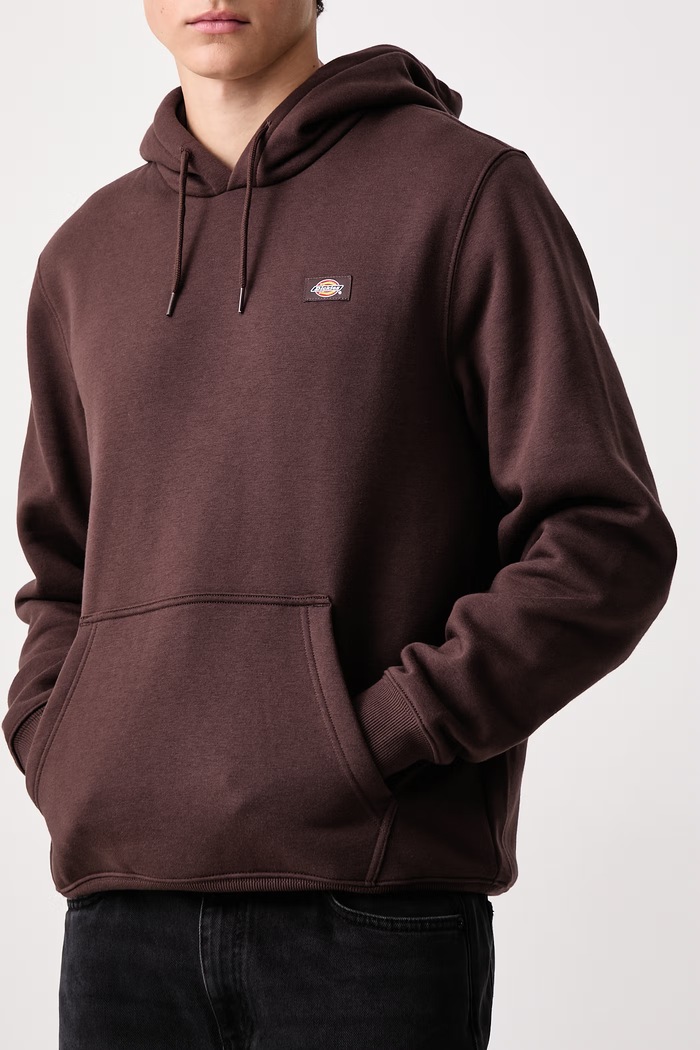 Bluza z kapturem męska z bawełną Dickies DK0A4XCDCBX1 brązowy
