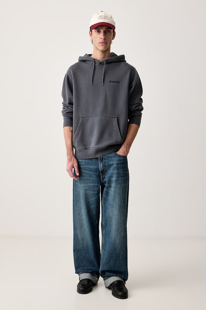 Dickies Bluza z kapturem męska z bawełną DK0A8CHW0CH1 szary AW26