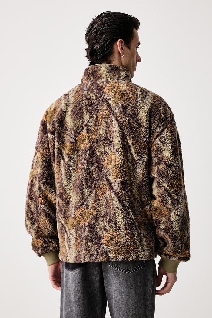 Odzież Dickies Bluza rozpinana męska polarowa DK0A8D38CF01 brązowy