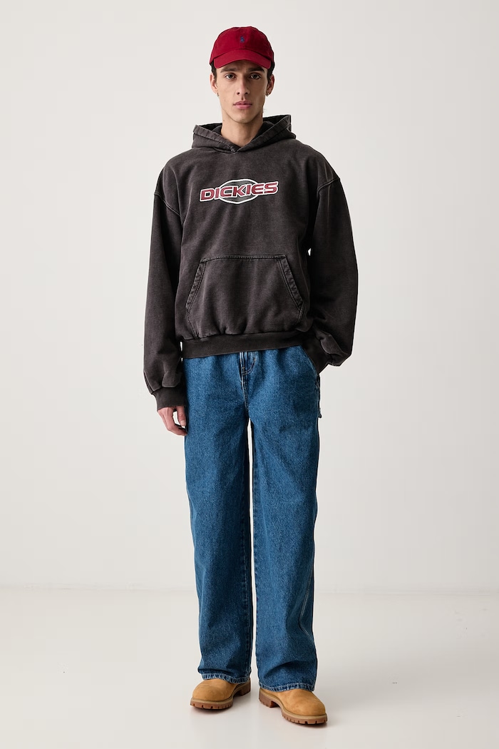 Dickies Bluza z kapturem męska z bawełną DK0A8E4ZBLK1 szary AW26