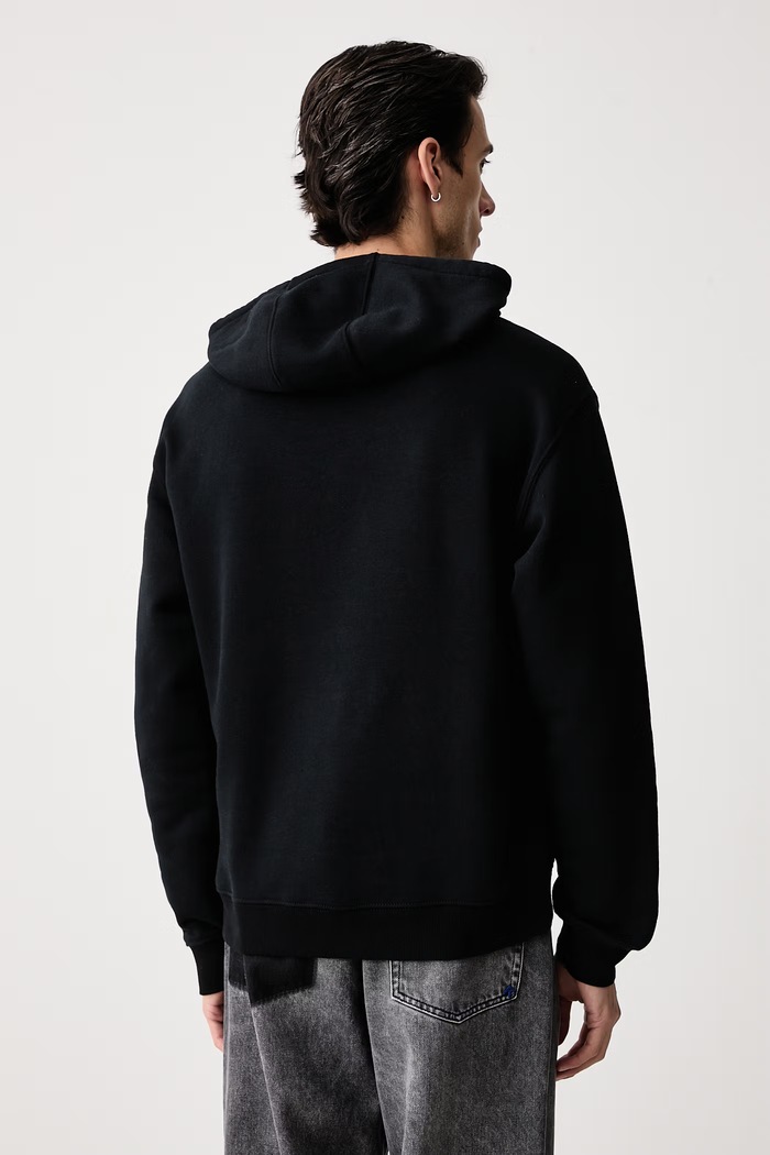 Odzież Dickies Bluza z kapturem męska z bawełną DK0A4YT6BLK1 czarny