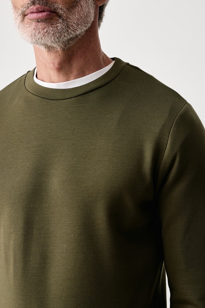 Bluza męska z bawełną Abel Mos Mosh 510100 zielony