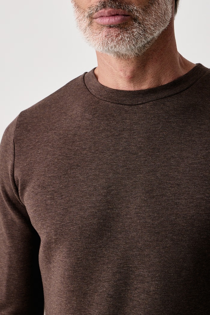 Bluza męska z bawełną Abel Mos Mosh 510100 brązowy
