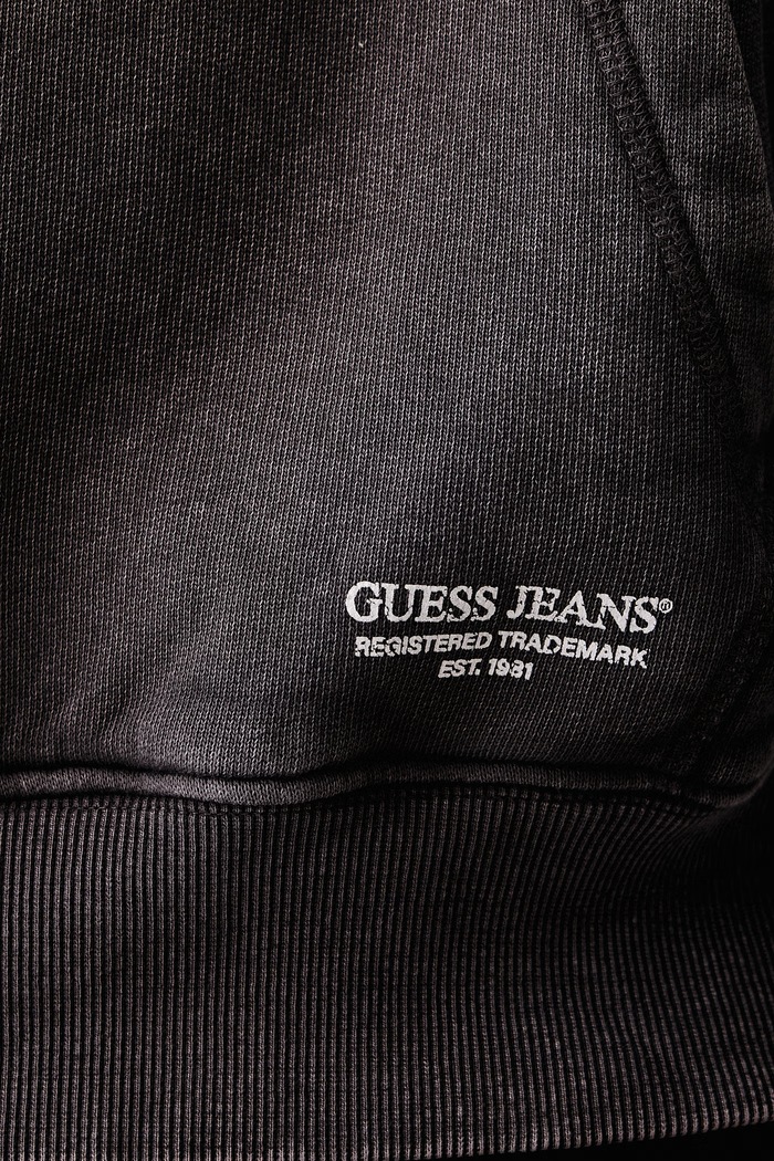 Bluza z kapturem męska bawełniana Guess Jeans szary M6BQ22.K5658