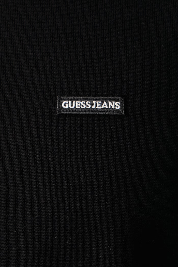 Mikina pánská s bavlnou Guess Jeans černá M6BQ03.K5404