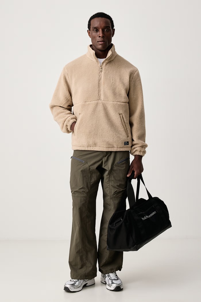 Hurley Bluza polarowa męska MFTEU00059 beżowy AW26