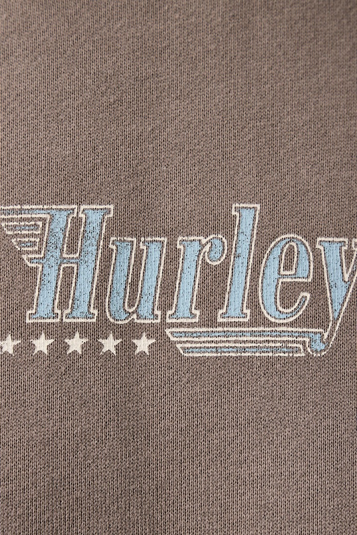 Bluza z kapturem męska z bawełną Outlaw Snap Hurley brązowy HFA26MMFT13319