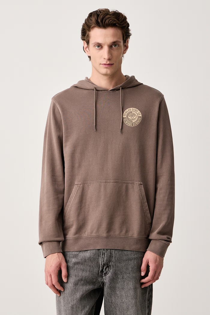 Hurley Bluza z kapturem męska Naturals brązowy HFA26MMFT13080