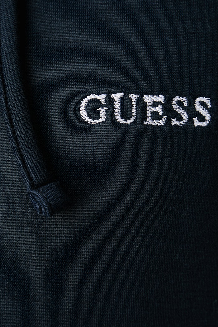 Dukserica sa kapuljačom za muškarce s viskozom MARLON Guess mornarsko plava U6BQ02.K5425