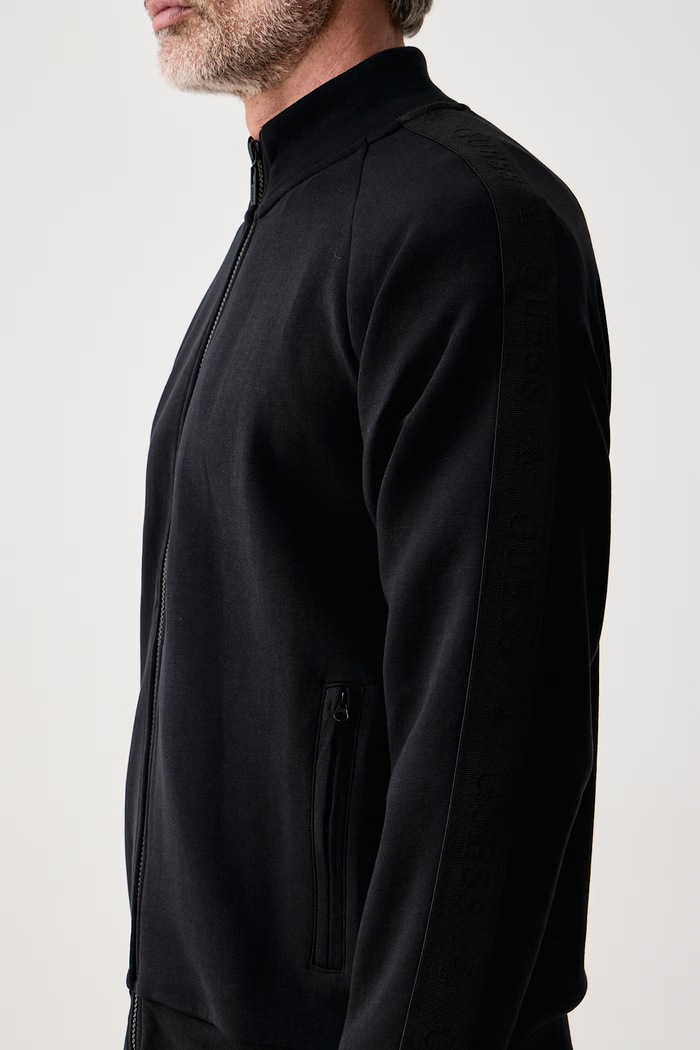Bluza z kapturem męska z bawełną THOR Guess Z6YQ18.K4964 czarny