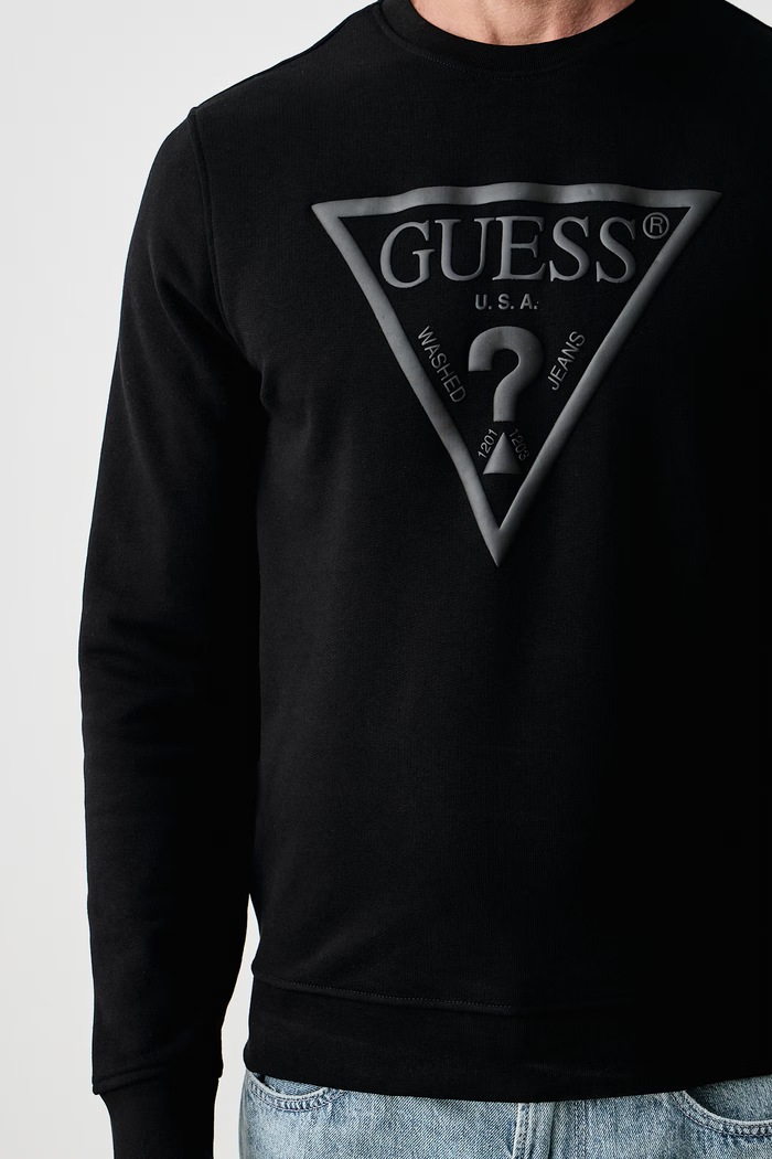 Bluza męska z bawełną Guess M6YQ37.K4103 czarny